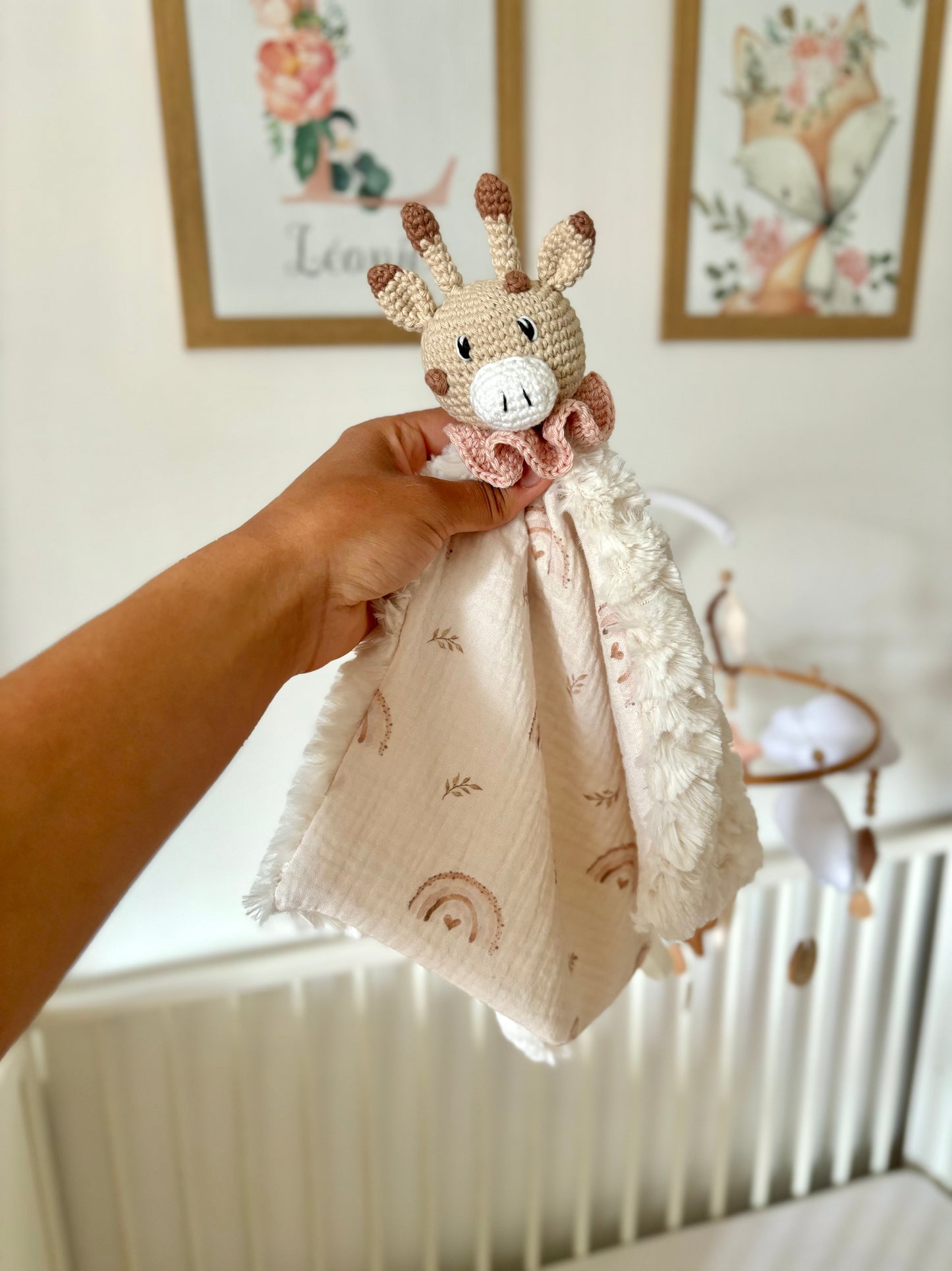 Doudou Girafe Rosalie à personnaliser