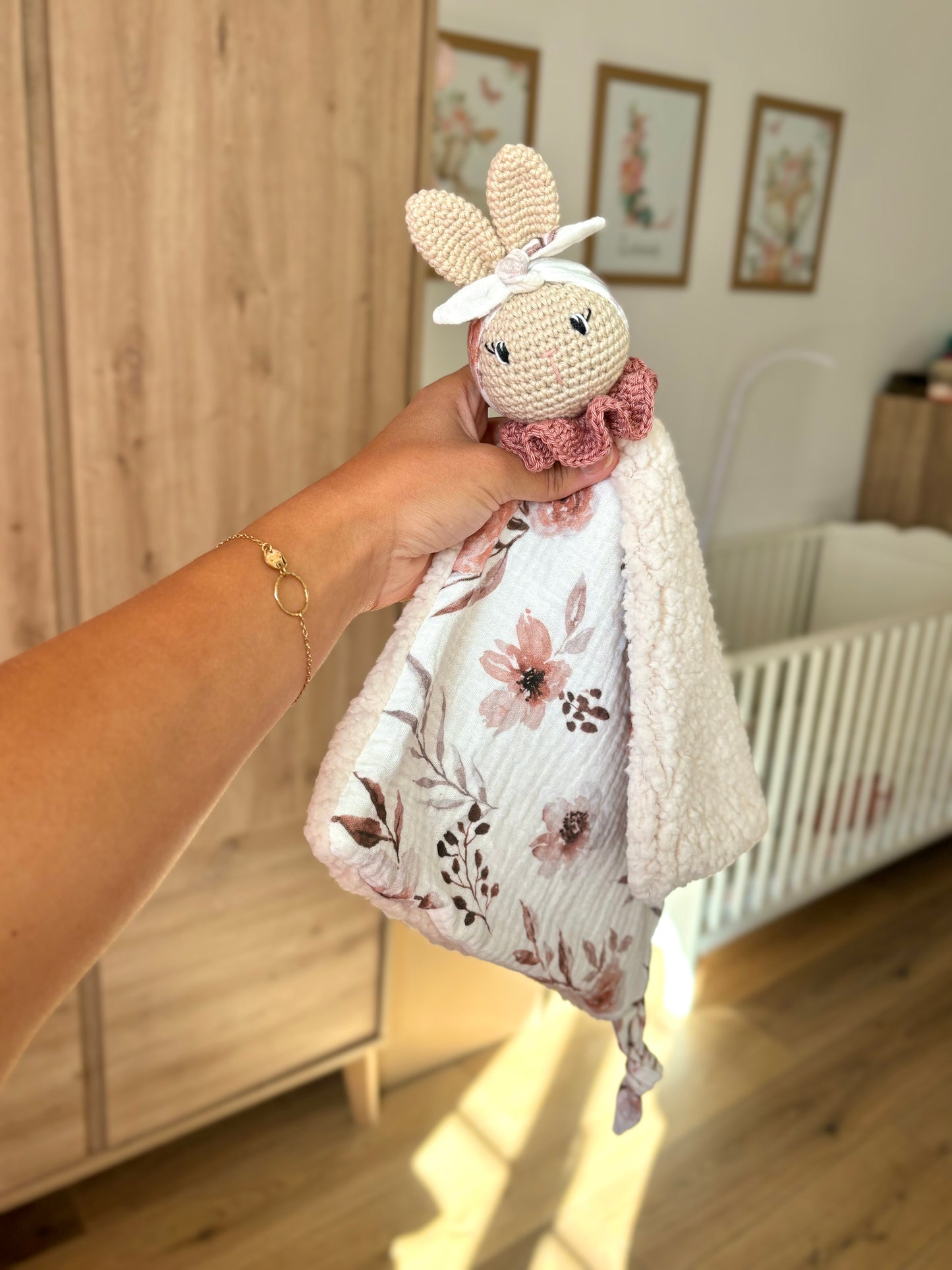 Doudou lapin Elly à personnaliser