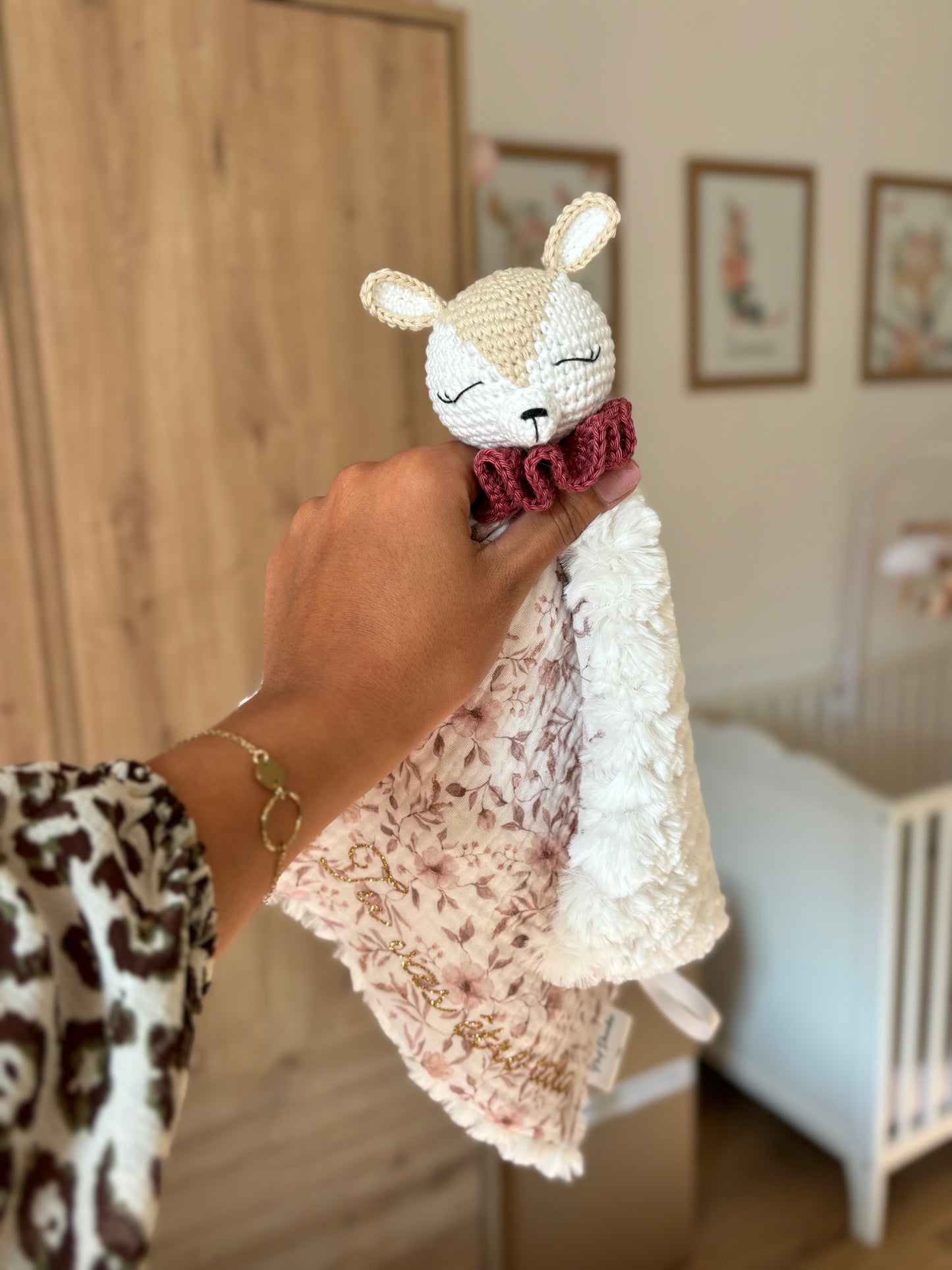 Doudou biche Colette à personnaliser